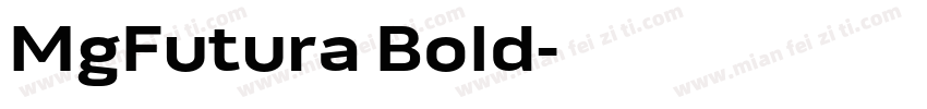 MgFutura Bold字体转换